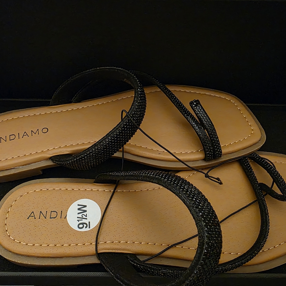 Women's Black Sandals - Picture 2 of 5